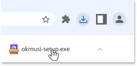 Open the .exe file